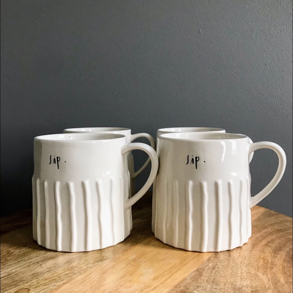 Rae Dunn Sip Mugs Set of Four